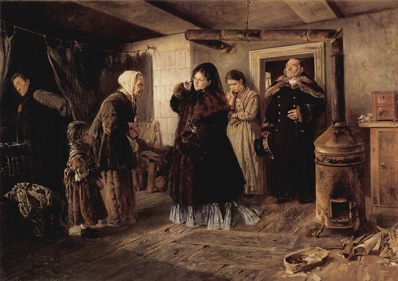 Armenbesuch, Vladimir Makovsky